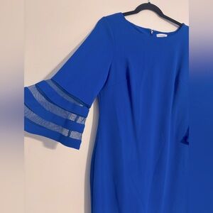 Calvin Klein Size 14 Royal Blue Formal Dress Plus Size